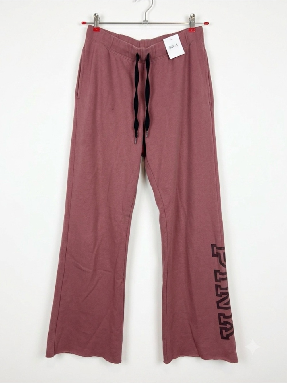VTG Y2K Victoria's Secret Love Pink Boyfriend Sweatpants Lounge Mauve Size Large
